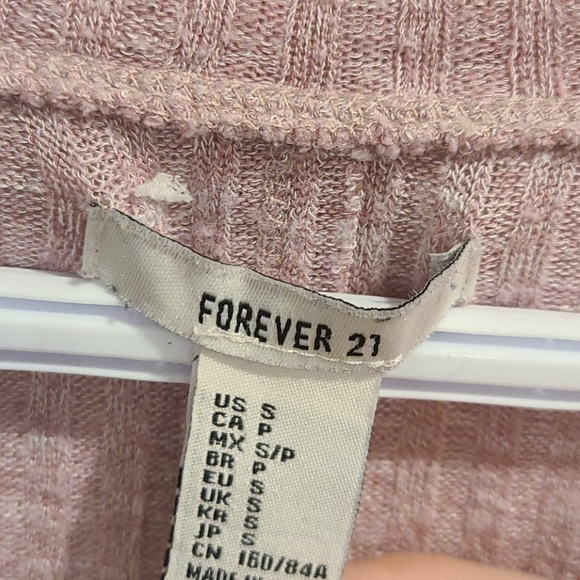 FOREVER 21 heathered pink long sleeve - Picture 2 of 4